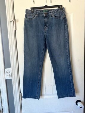 Lauren Ralph Lauren Classic Straight Leg Jeans - Medium Wash - Size 4